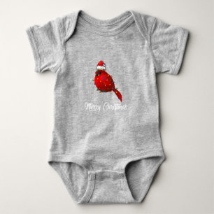 Body Para Bebé Disfraz de luces de Navidad de pájaro cardenal Car