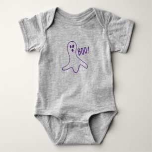 Body Para Bebé Disfraz divertido de fantasma morado de Halloween