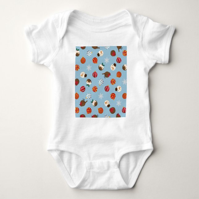Body Para Bebé Ditzy Navidades Polkadots (Anverso)