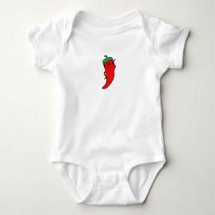 Body Para Bebé Diva personalizada de pimiento chili Kawaii