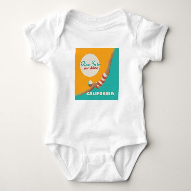 Body Para Bebé Dive Into Sunshine | California (Anverso)