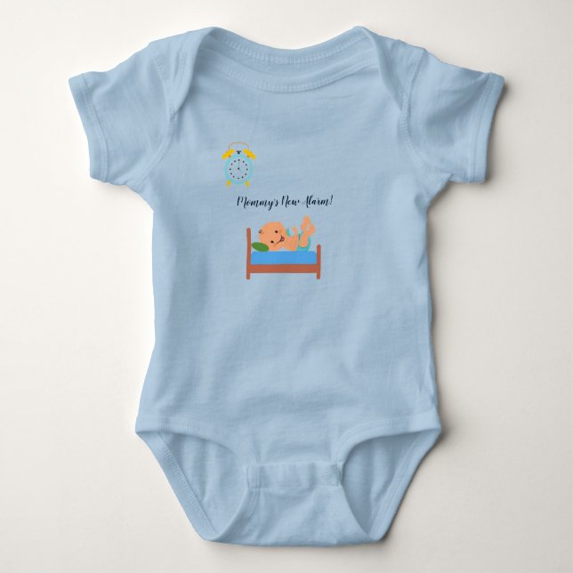 Body Para Bebé Diversión de mamá nueva (sólo diseño frontal) (Anverso)