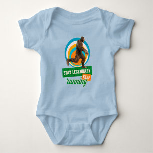 Body Para Bebé Divertida Motivación de Bigfoot Corriendo