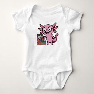 Body Para Bebé Divertidas preguntas de axolotl azteca Oh No botón