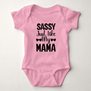 Body Para Bebé Divertido, como mamá Baby Bodysuit