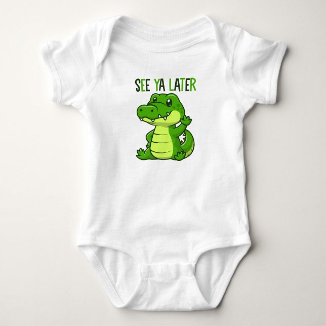 Body Para Bebé Divertido lagarto (Anverso)