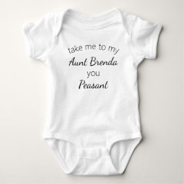 Body Para Bebé Divertido Personalizado Llévame a Mi Tía Tú Campes