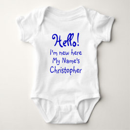 Body Para Bebé Divertido, soy nuevo aquí texto personalizado