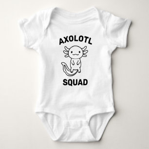 Body Para Bebé Diviértete con el lindo escuadrón de Ajolotes, fie