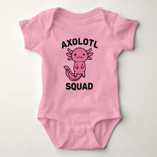 Body Para Bebé Diviértete con el lindo escuadrón de Ajolotes, fie