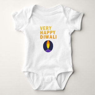 Body Para Bebé Diwali muy feliz