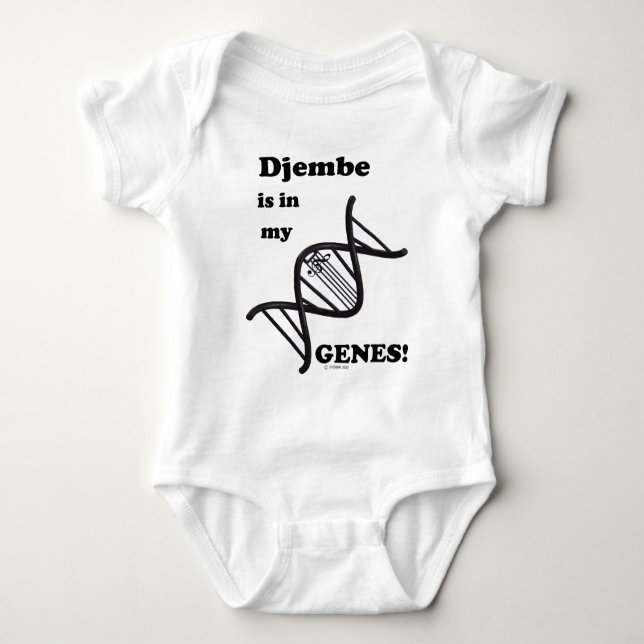 Body Para Bebé ¡Djembe Está En Mis Genes! (Anverso)