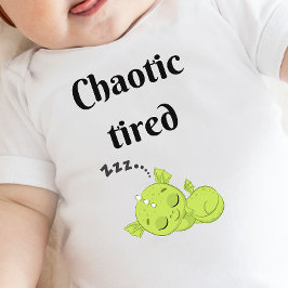 Body Para Bebé DnD baby - Dragón caótico cansado
