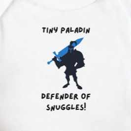 Body Para Bebé DnD Bebé - Pequeña Paladina defensora de las huggl