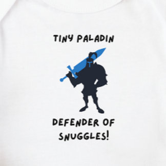 Body Para Bebé DnD Bebé - Pequeña Paladina defensora de las huggl