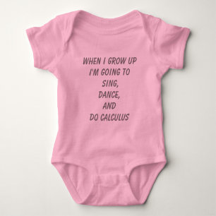Body Para Bebé Do Calculus - Chica Power baby tee