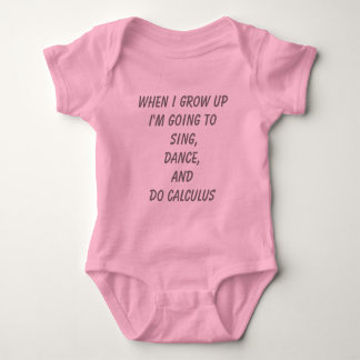 Body Para Bebé Do Calculus - Chica Power baby tee