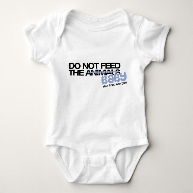 Body Para Bebé do_not_feed (Anverso)