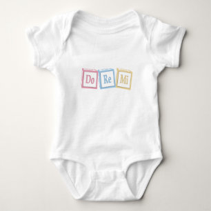Body Para Bebé "Do Re Mi" Solfeggio Baby Blocks Musical