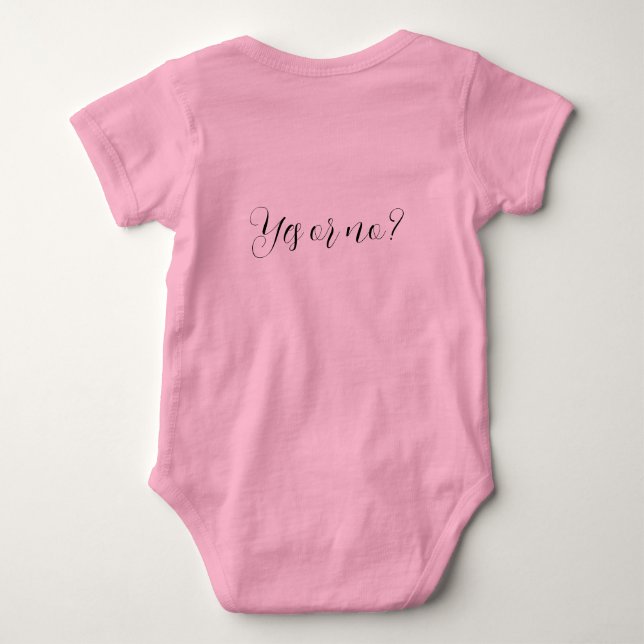Body Para Bebé Do You Want To Be My Godmother - Baby Bodysuit  (Reverso)