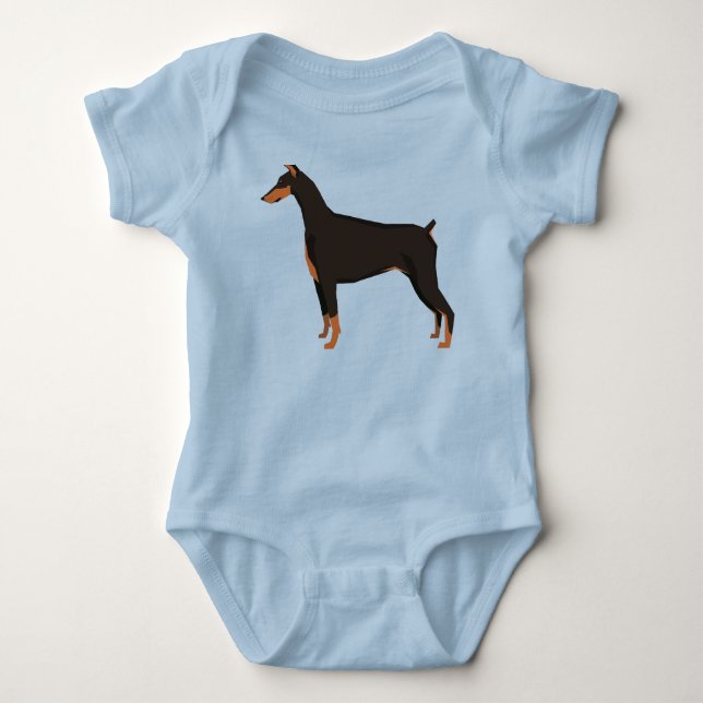 Body Para Bebé Doberman (Anverso)