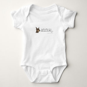 Body Para Bebé doberman pinscher