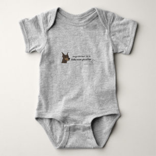 Body Para Bebé doberman pinscher