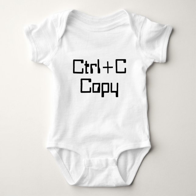 Body Para Bebé Doble 1 Ctrl+C Copiar nerd geek (Anverso)