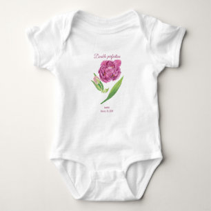 Body Para Bebé Doble perfección lac-magenta tulipita fecha
