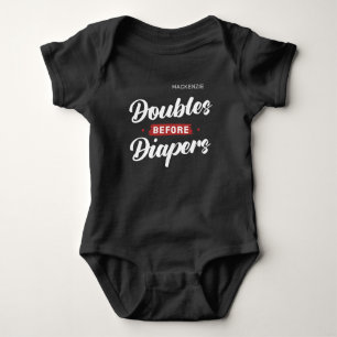 Body Para Bebé Dobles Antes de Pañales Oscuro