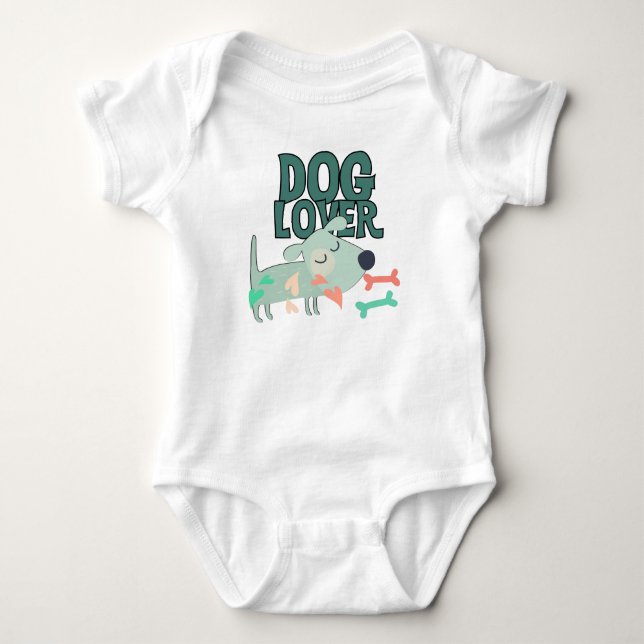 Body Para Bebé Dog Lover (Anverso)