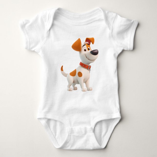 Body Para Bebé Dog Mascot – Cute Cartoon Puppy Kids  (Anverso)