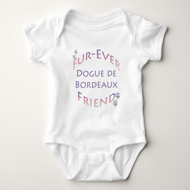 Body Para Bebé Dogue de Bordeaux Furever (Anverso)