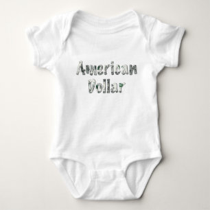 Body Para Bebé Dólar Americano Tipografía de Dinero – Bebé Lindo