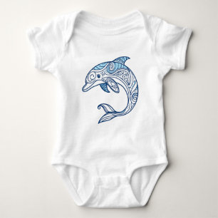 Body Para Bebé Dolphin Baby Bodysuit
