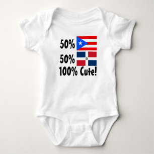 Body Para Bebé Dominican del puertorriqueño el 50% del 50% el