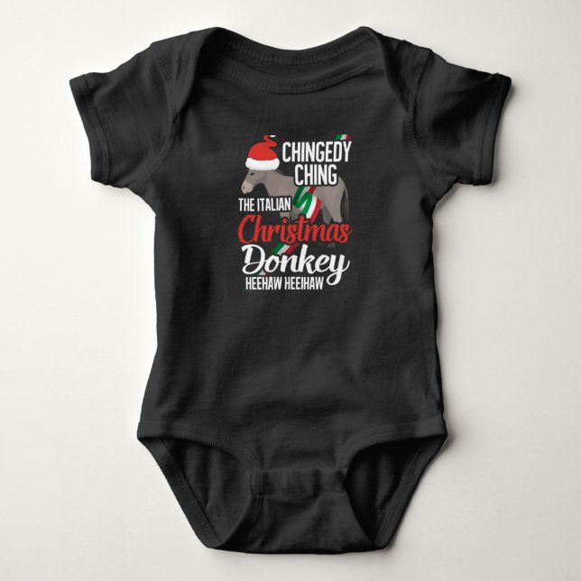 Body Para Bebé Dominick Los Navidades Donkey Los Navidades Italia (Anverso)