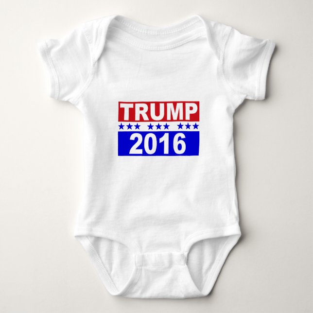 Body Para Bebé Donald Trump para el presidente 2016 (Anverso)