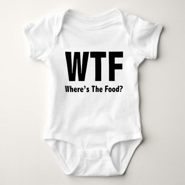 Body Para Bebé ¿Dónde está la comida? (Anverso)