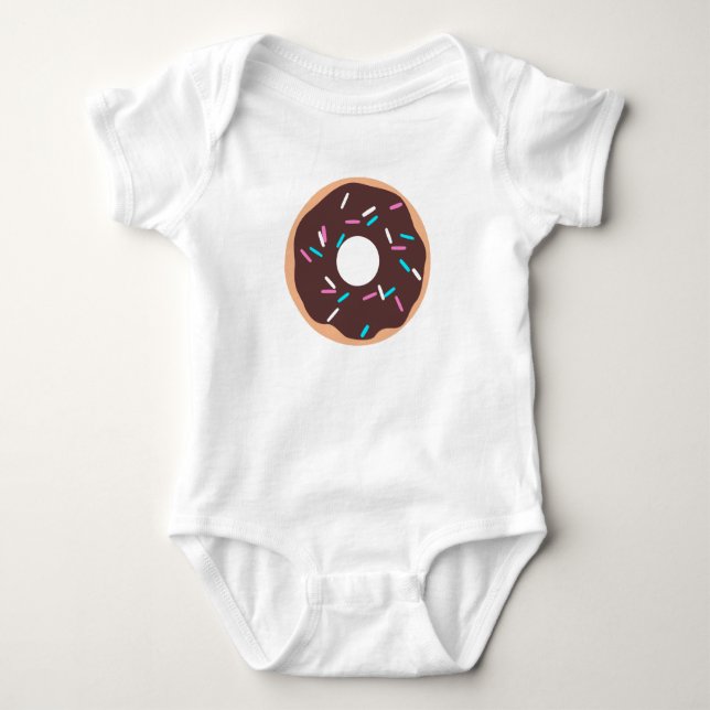 Body Para Bebé Donut de chocolate con salpicaduras (Anverso)