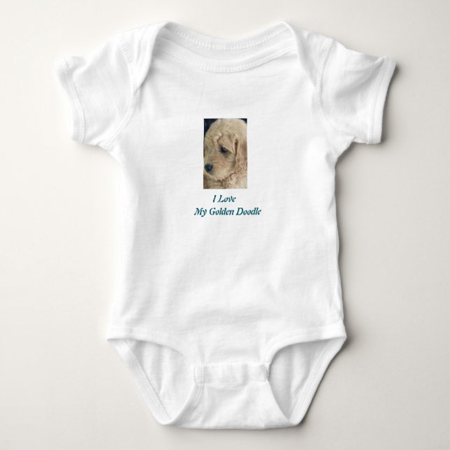 Body Para Bebé Doodle dorado, camiseta de Baby Bodysuit (Anverso)
