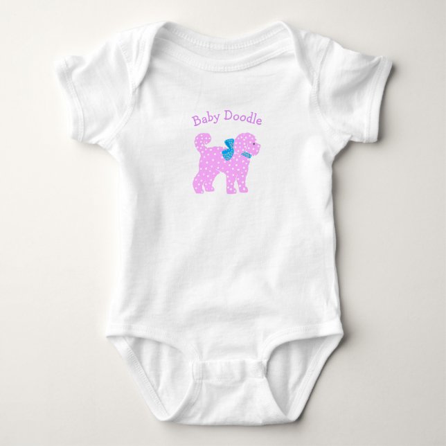 Body Para Bebé Doodle Love Baby Girl Nursery Bedroom (Anverso)