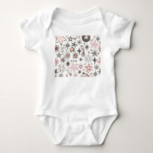 Body Para Bebé Doodles cósmicos: estrellas y cometas