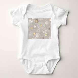 Body Para Bebé Doodles de navidades: fondo de Relieve metalizado