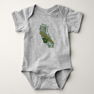 Body Para Bebé Doodles florales de California
