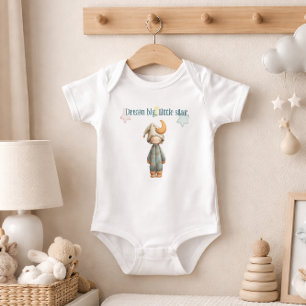 Body Para Bebé Dormir Big Little Star Cute Luna y Estrellas