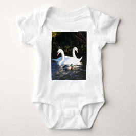 Body Para Bebé Dos cisnes y un pato