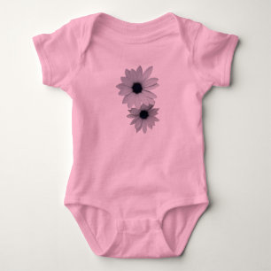 Body Para Bebé dos flores blancas