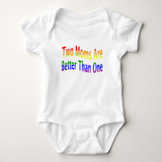 Body Para Bebé Dos mamáes mejoran (el arco iris)