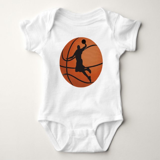 Body Para Bebé Dot de baloncesto (Anverso)